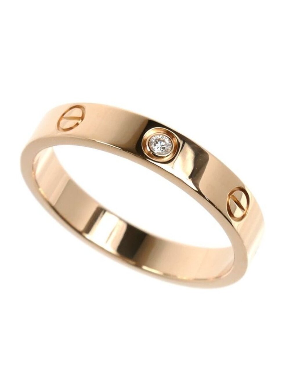 Cartier 18k Pink Gold Mini Love Diamond Ring